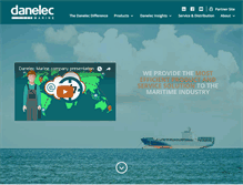 Tablet Screenshot of danelec-marine.com